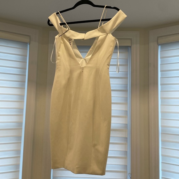 Jay Godfrey Deep V off shoulder dress size 4 - Picture 3 of 3
